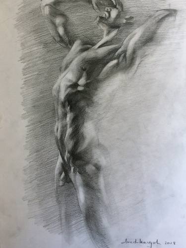 Original Figurative Nude Drawings by Yuriy Ivashkevych