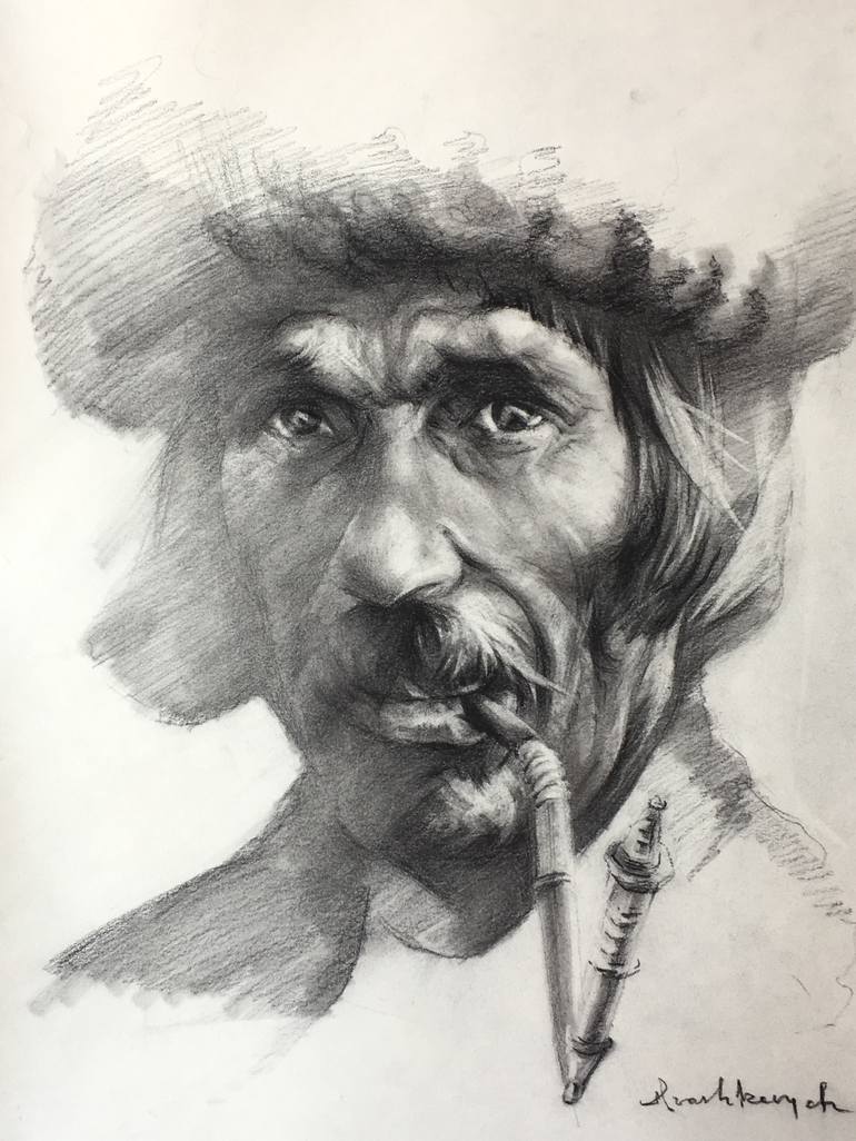 Original Portrait Painting by Yuriy Ivashkevych