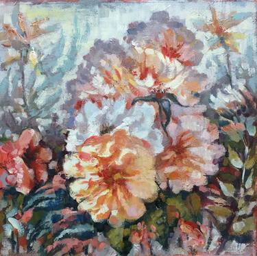 Original Impressionism Floral Paintings by Yuriy Ivashkevych