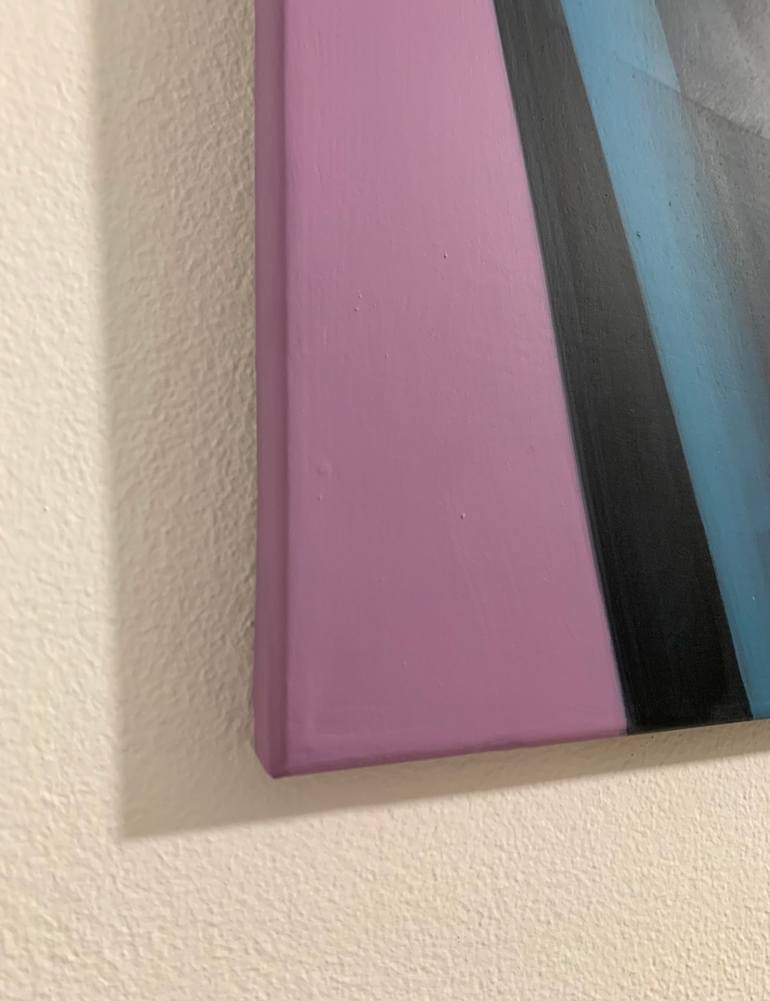 Original Geometric Abstract Painting by Roberto Chessa