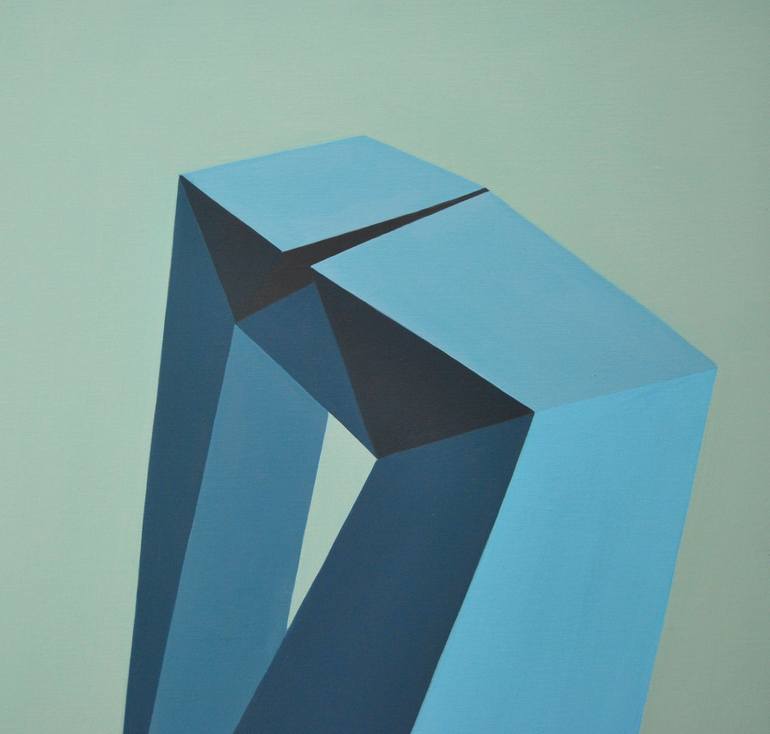 Original Geometric Painting by Roberto Chessa