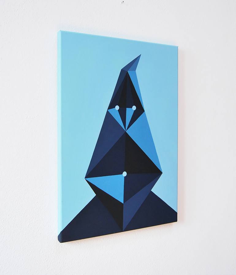 Original Geometric Painting by Roberto Chessa