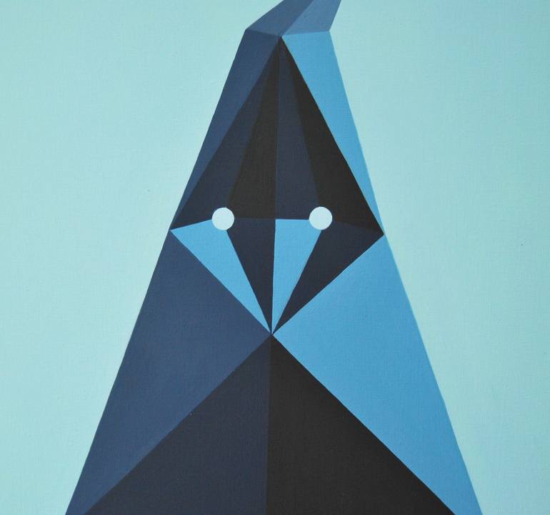 Original Geometric Painting by Roberto Chessa