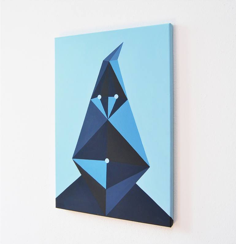 Original Geometric Painting by Roberto Chessa