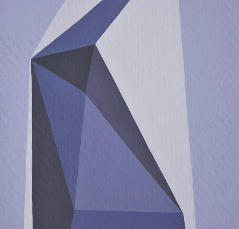 Original Geometric Abstract Painting by Roberto Chessa
