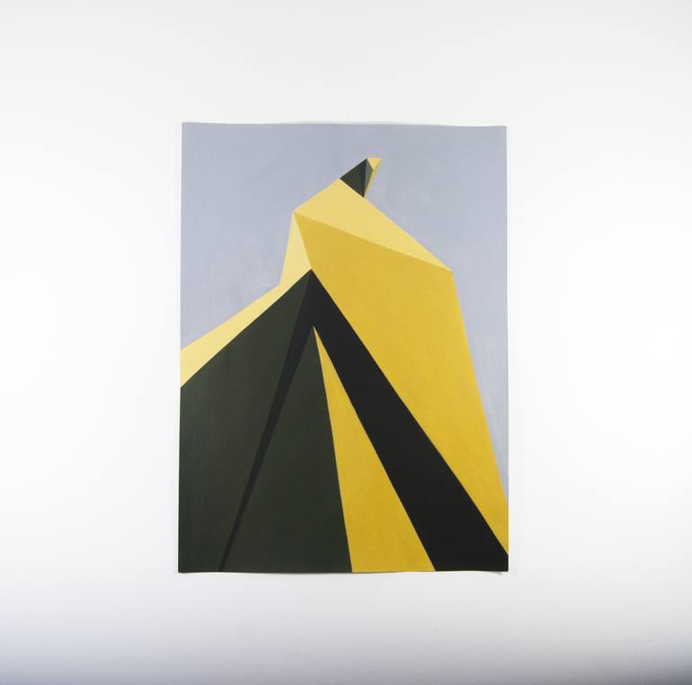 Original Abstract Geometric Painting by Roberto Chessa