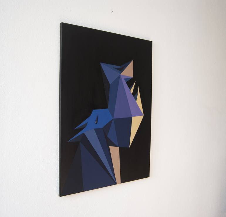 Original Geometric Painting by Roberto Chessa