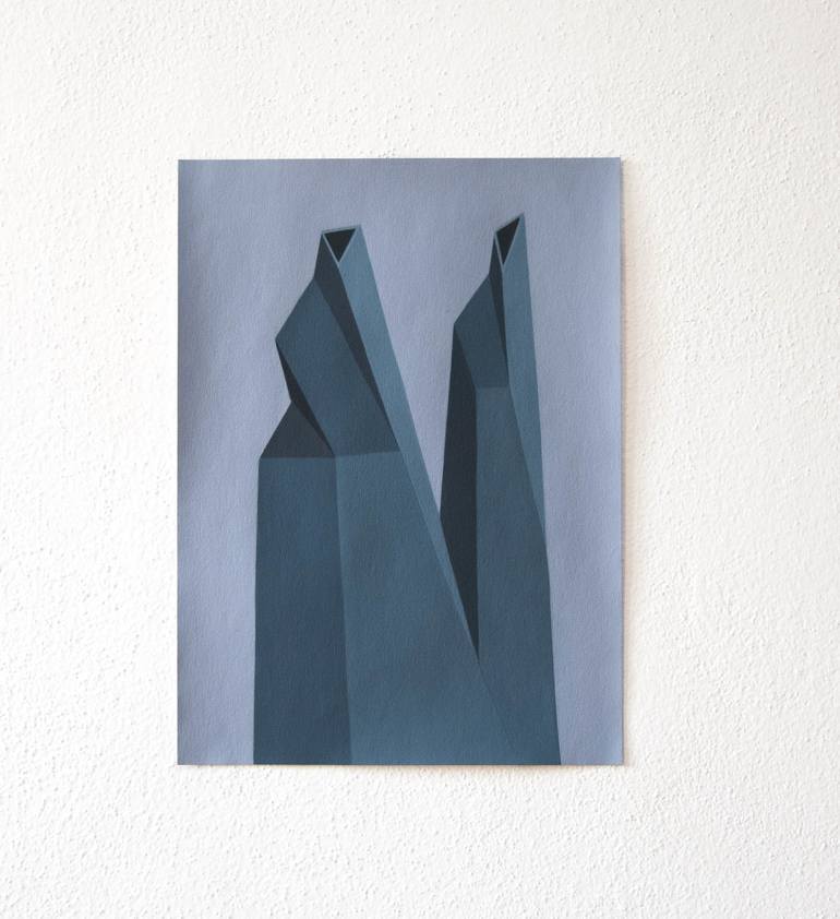 Original Geometric Painting by Roberto Chessa