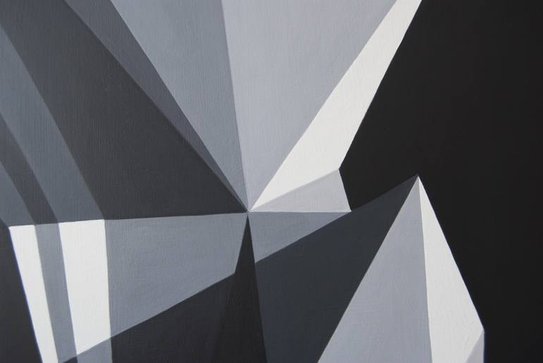 Original Geometric Painting by Roberto Chessa