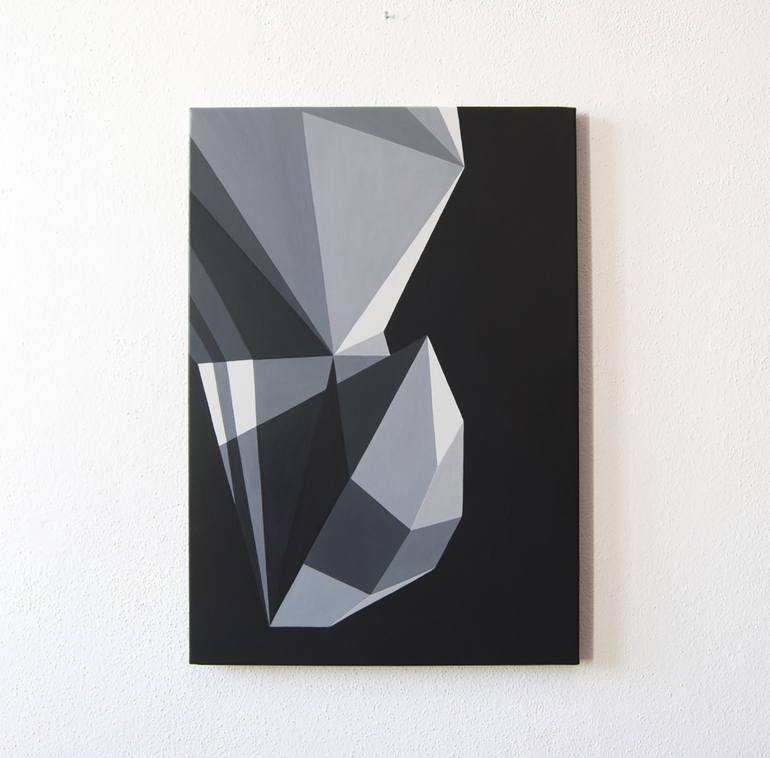 Original Abstract Geometric Painting by Roberto Chessa