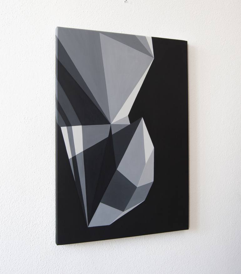 Original Abstract Geometric Painting by Roberto Chessa