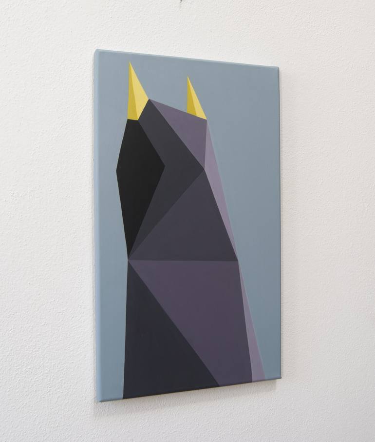 Original Geometric Painting by Roberto Chessa