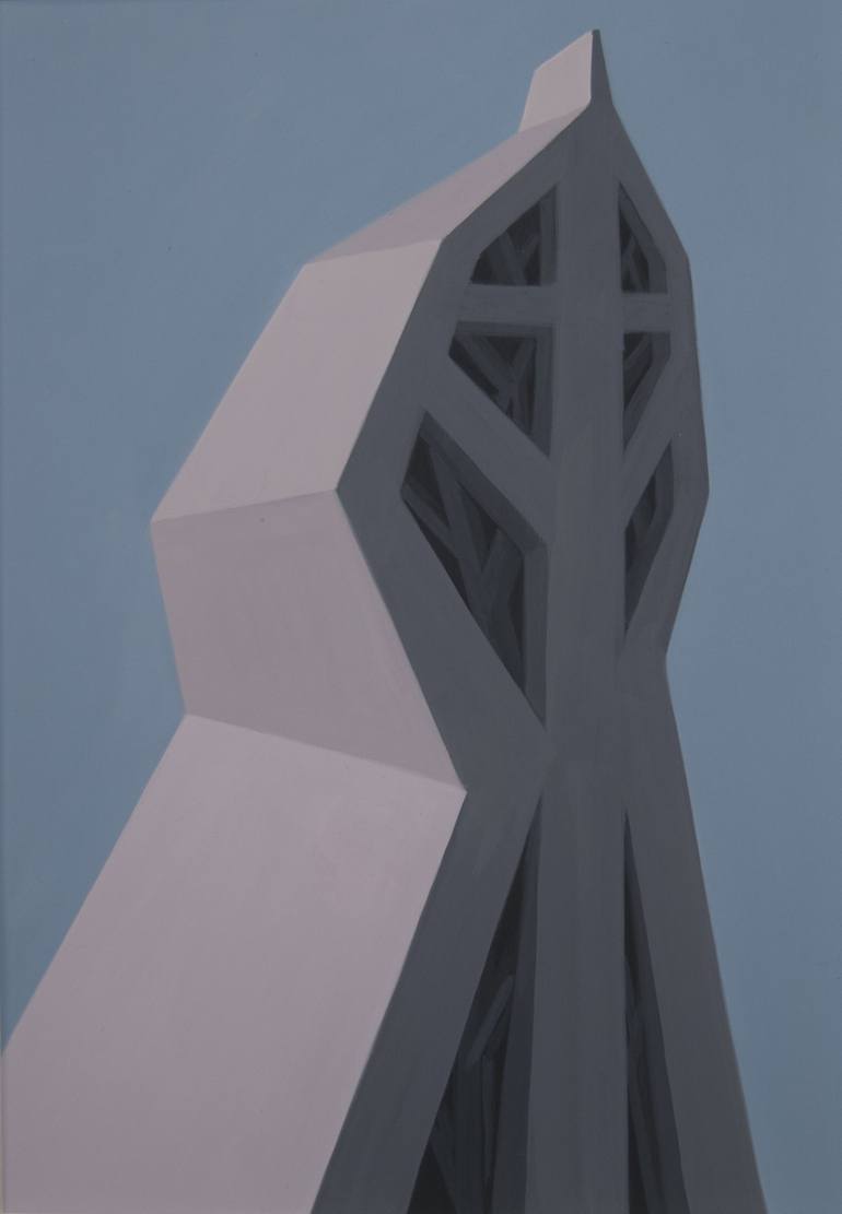 Original Abstract Geometric Paintings by Roberto Chessa