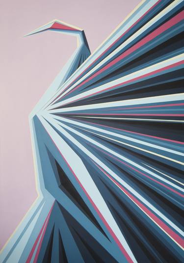 Original Abstract Geometric Paintings by Roberto Chessa