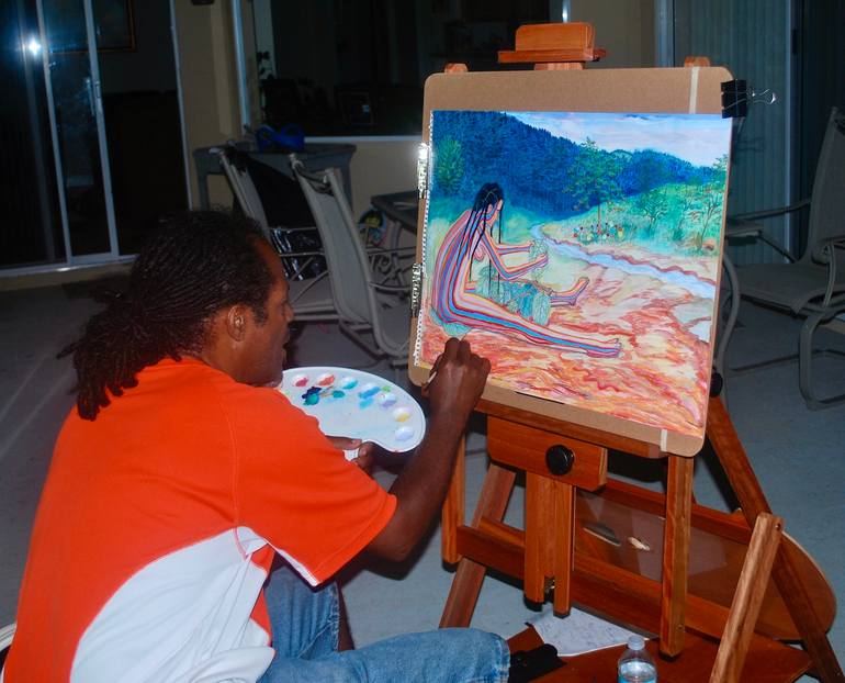 Original Expressionism Religion Painting by John Powell