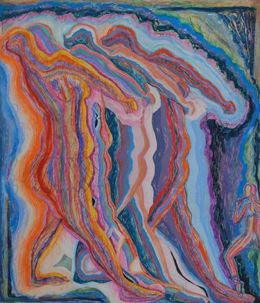 Print of Abstract Expressionism Nude Paintings by John Powell