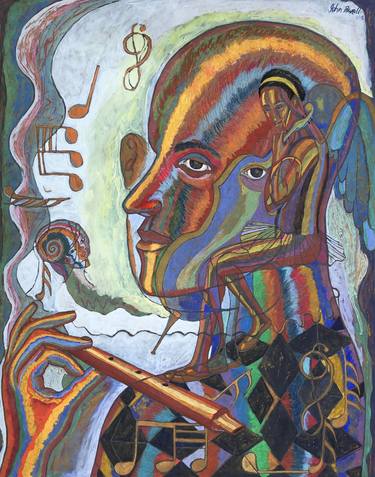 Original Figurative Music Paintings by John Powell