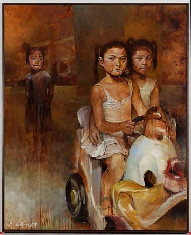 Original Figurative Politics Paintings by Marvin Chan
