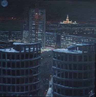 Original Realism Cities Painting by John Harrison