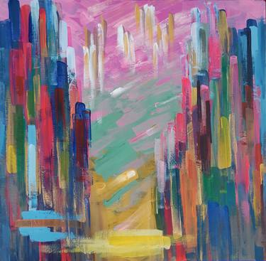 Print of Abstract Expressionism Cities Paintings by Mine Dikel