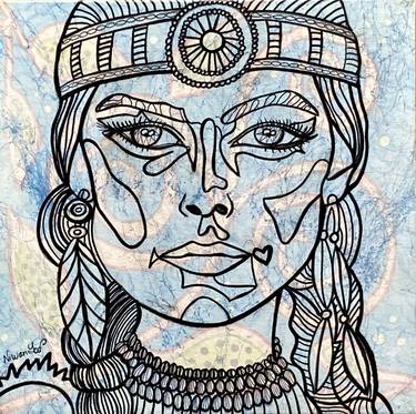 Original Figurative People Painting by Niwan Yod