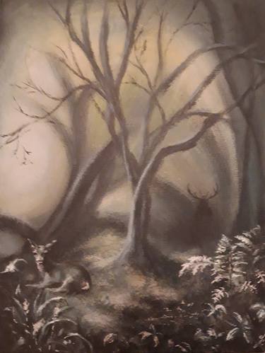 Original Fine Art Tree Painting by Julia Kerrison