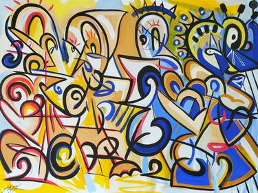 Original Abstract Paintings by Frankie Alfonso