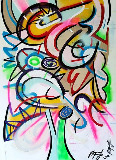 Original Cubism Abstract Paintings by Frankie Alfonso