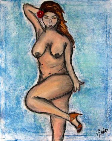 Print of Figurative Women Paintings by Hildos A