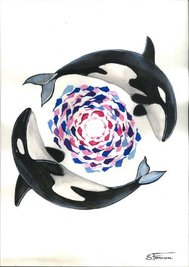 Saatchi Art Artist Stacey Ferguson; Paintings, “Whale Whirlpool” #art
