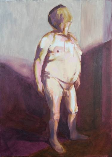 Original Expressionism Nude Painting by Cornelia Es Said