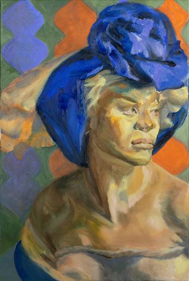 Original Expressionism Portrait Painting by Cornelia Es Said