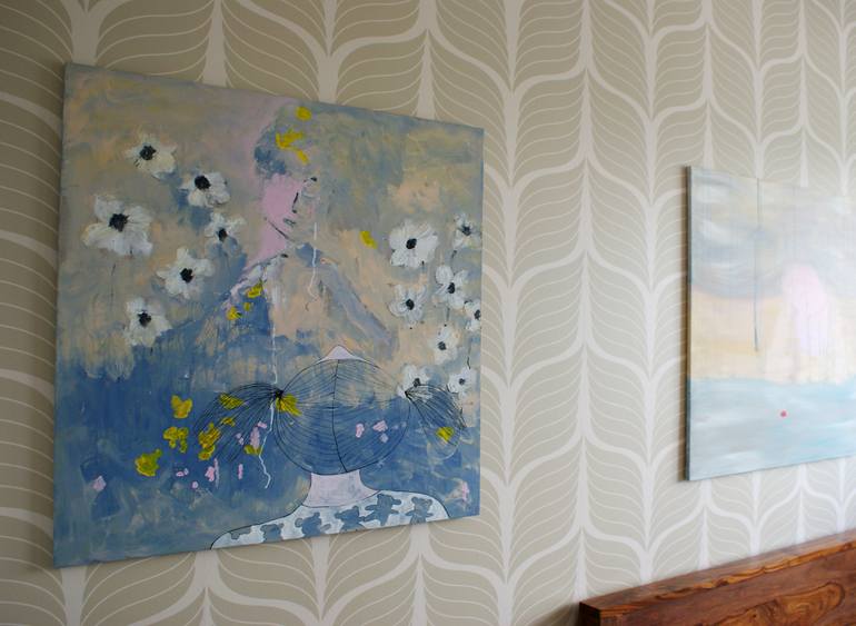 Original Impressionism Children Painting by Ivana Dostal
