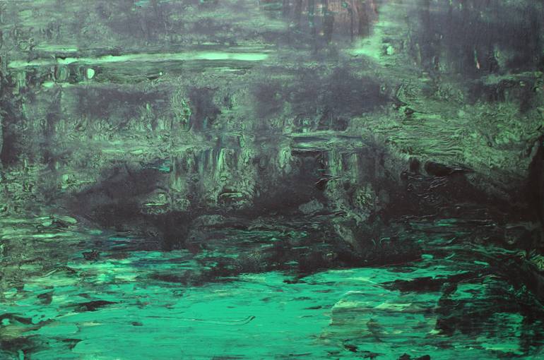 Original Abstract Expressionism People Painting by Ivana Dostal