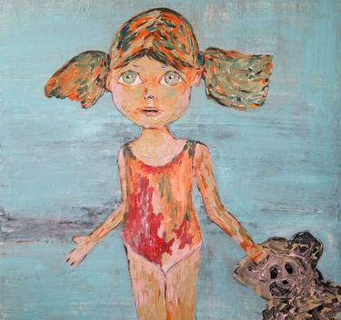 Original Expressionism Children Paintings by Ivana Dostal