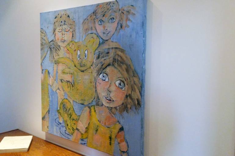 Original Expressionism Kids Painting by Ivana Dostal