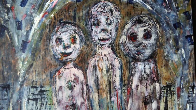 Original Expressionism Mortality Painting by Ivana Dostal