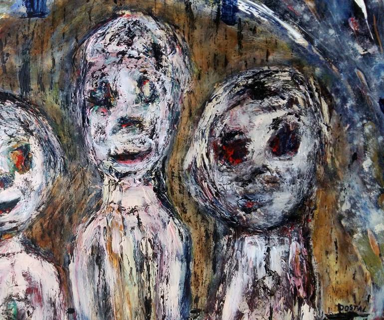 Original Expressionism Mortality Painting by Ivana Dostal