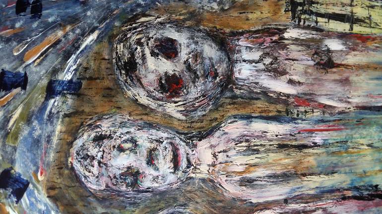 Original Expressionism Mortality Painting by Ivana Dostal