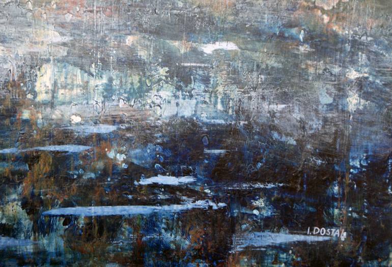 Original Impressionism Abstract Painting by Ivana Dostal