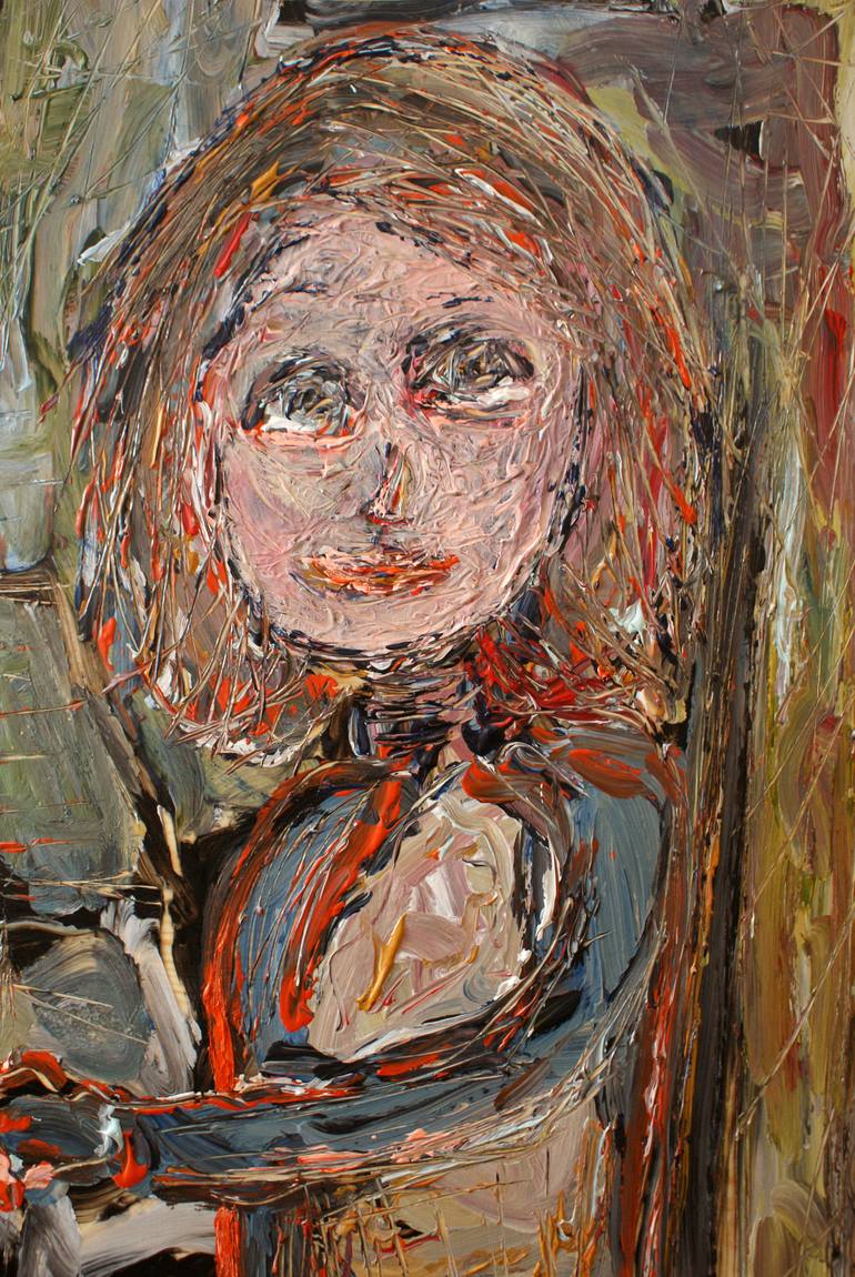 Original Expressionism Family Painting by Ivana Dostal