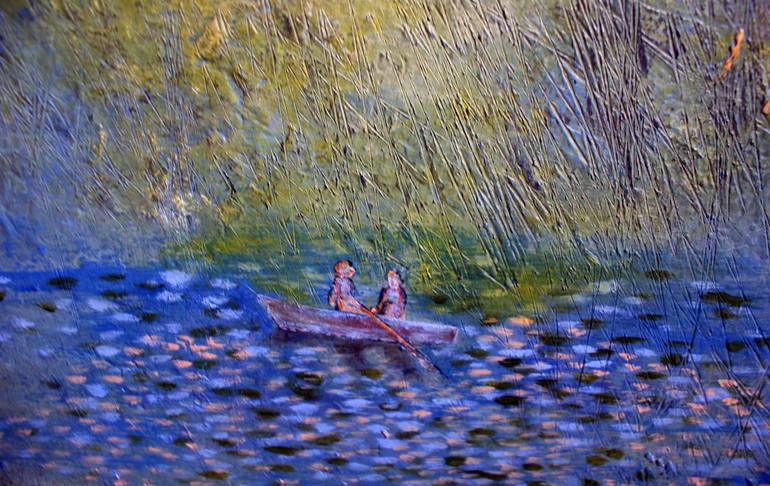 Original Impressionism Abstract Painting by Ivana Dostal