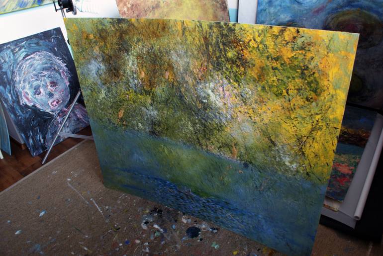 Original Impressionism Abstract Painting by Ivana Dostal