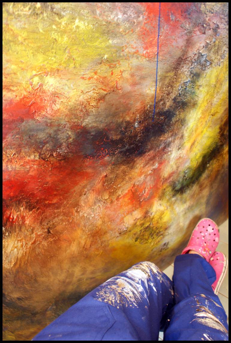 Original Abstract Expressionism Abstract Painting by Ivana Dostal