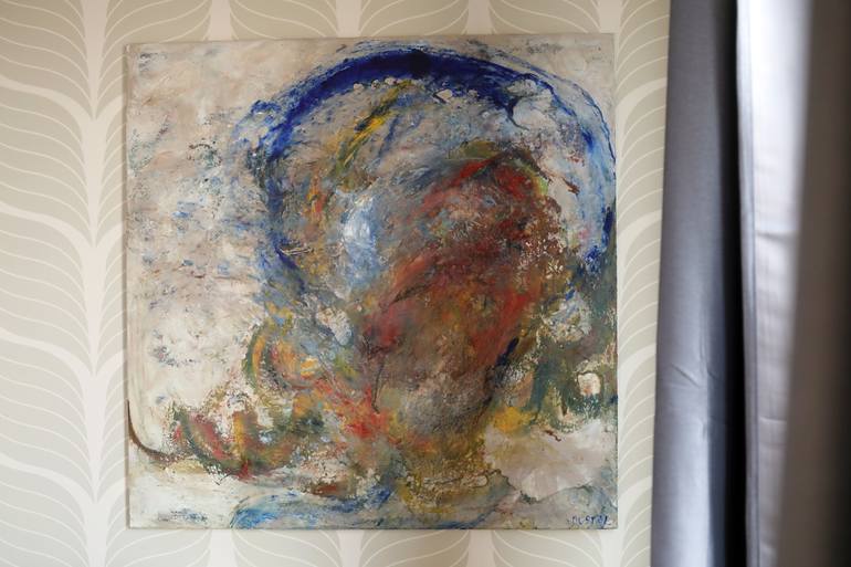 Original Abstract Portrait Painting by Ivana Dostal