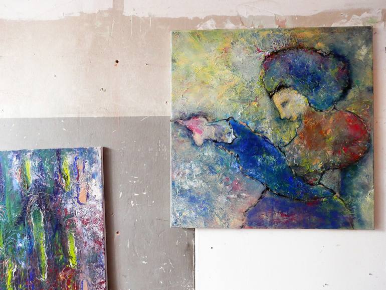 Original Expressionism Women Painting by Ivana Dostal