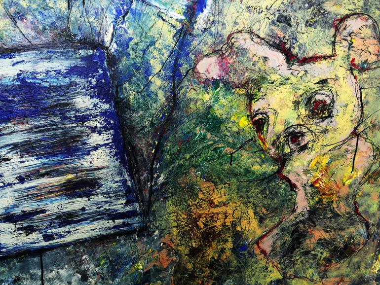 Original Abstract Children Painting by Ivana Dostal