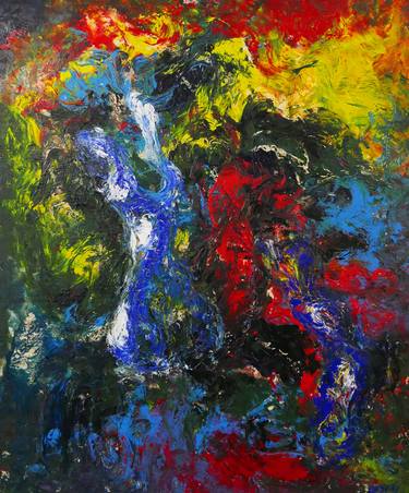 Original Abstract Expressionism Abstract Paintings by Ivana Dostal
