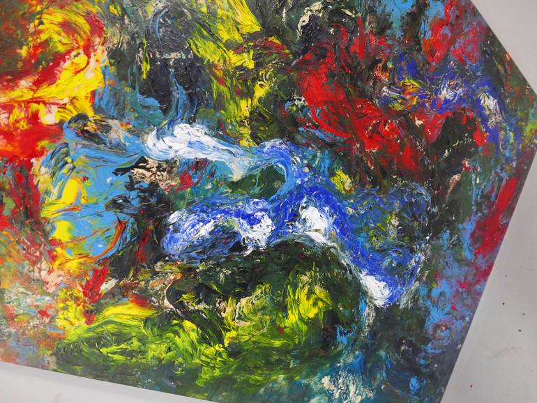 Original Abstract Expressionism Abstract Painting by Ivana Dostal