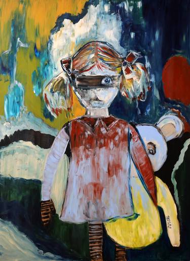 Original Expressionism Children Paintings by Ivana Dostal